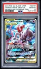 2019 POKEMON SM BLACK STAR PROMO #SM191 FULL ART/MEWTWO & MEW GX PSA 10