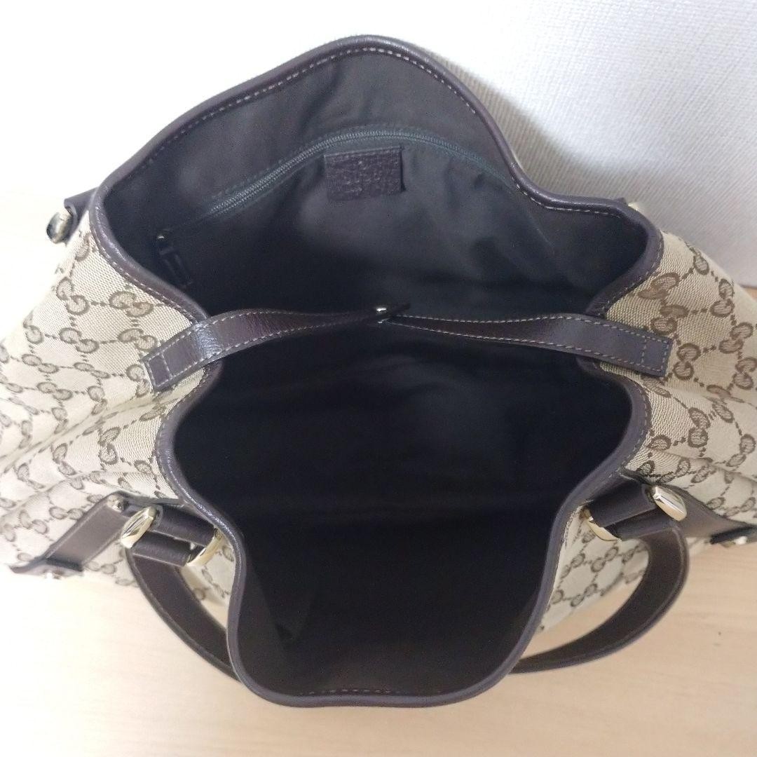 Gucci Beige Canvas Tote Bag with Storage Bag Excellent Condition thumbnail 18