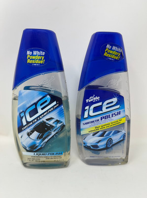 Turtle Wax Ice Synthetic Liquid Polish Auto Car Detailing 2 Partial Bottles READ