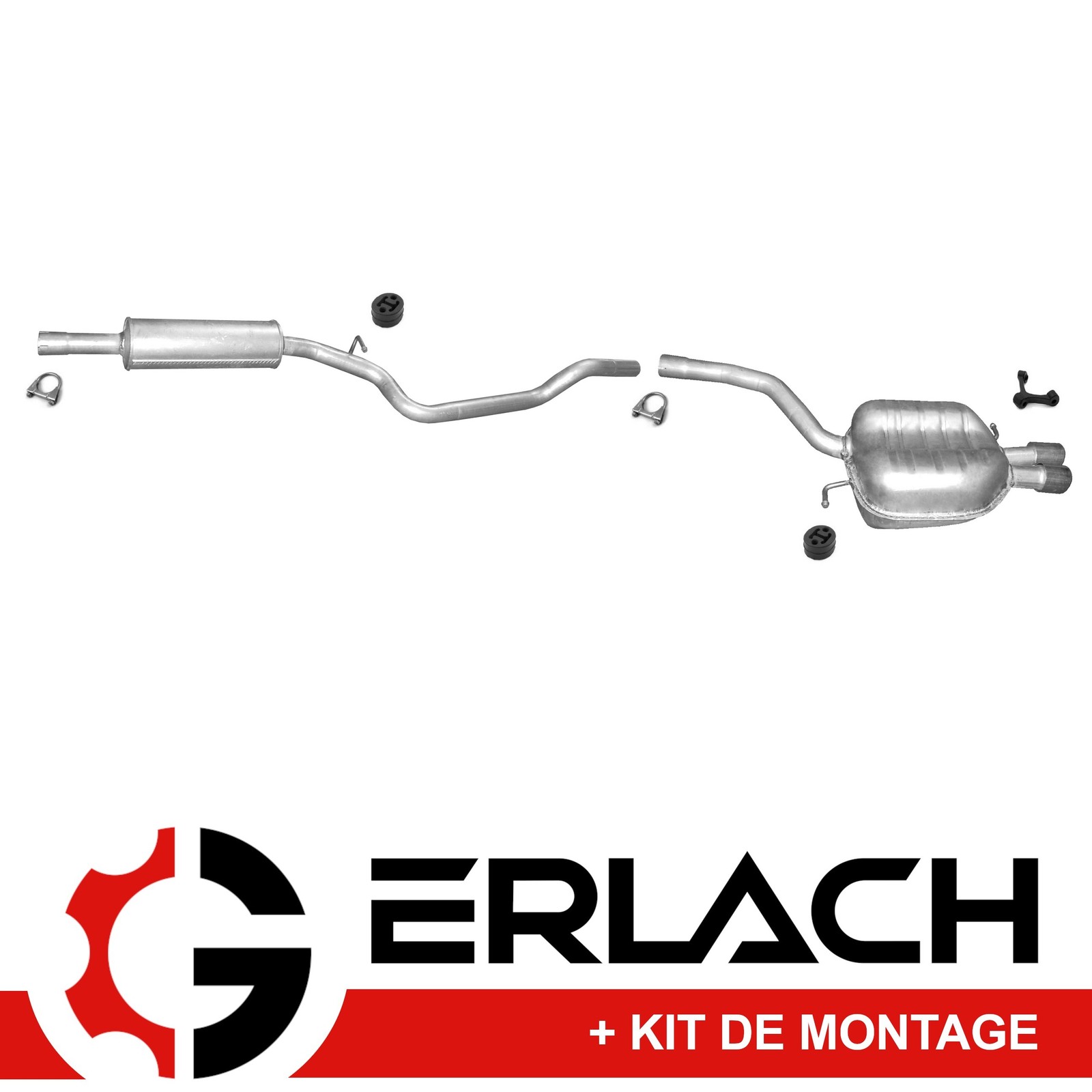 Silencieux d'échappement VW Passat 2.0 TDI haute résistance