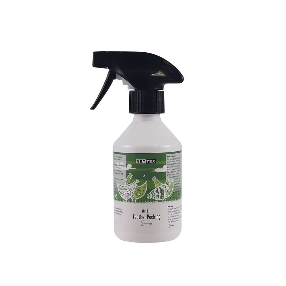 Nettex Poultry Anti Feather Pecking Spray - 250ml - Wound Cleansing