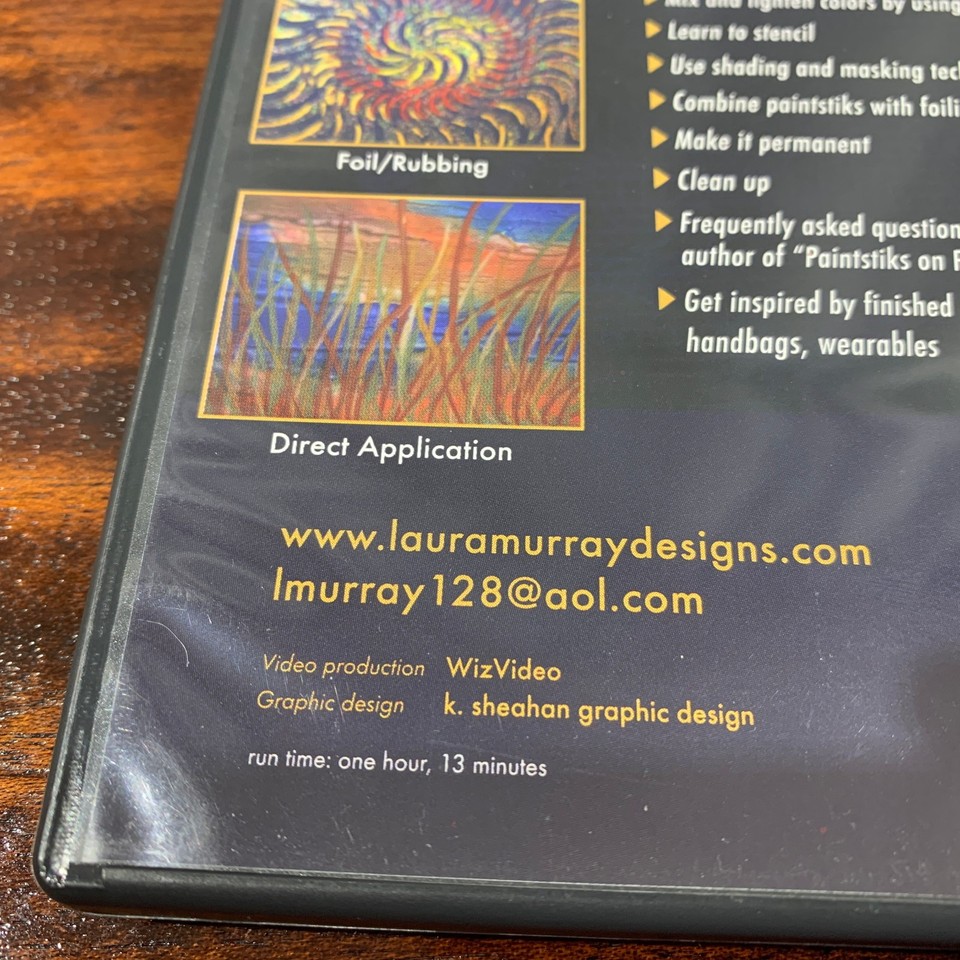 Paintstik Inspirations! DVD Laura Murray Shading Stenciling Rubbing ...