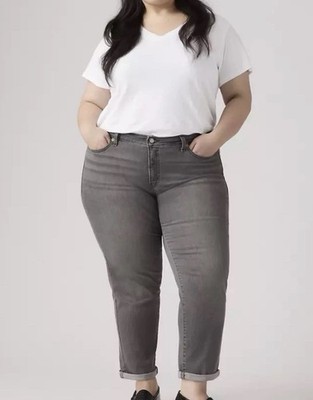 NWT Levi s Boyfriend Jeans Womens 24W Night Is Young (Gray w/black Wash) Levis