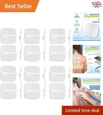 Compact 2" x 2" TENS Electrode Pads - Reusable, Comfortable & Effective Relief