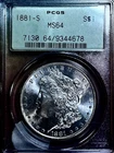 1881 S    MORGAN DOLLAR CH BU ++ OGH  reduced was $180 now $150