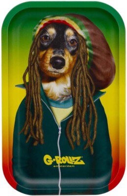 G-ROLLZ | Pets Rock Raggae Rolling Tray, Medium Size, Smoking Accessories