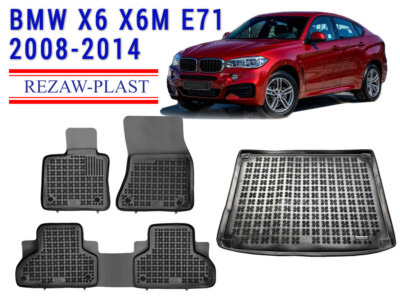 Rezaw-Plast Car Mats for 2008-2014 BMW X6 Floor Mats & Cargo Mat E71 Custom Fit