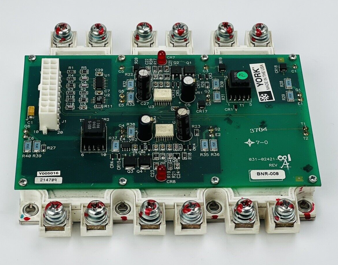 YORK 031-02421-001 Rev A Gate Drive Board *WARRANTY *FREE SHIPPING