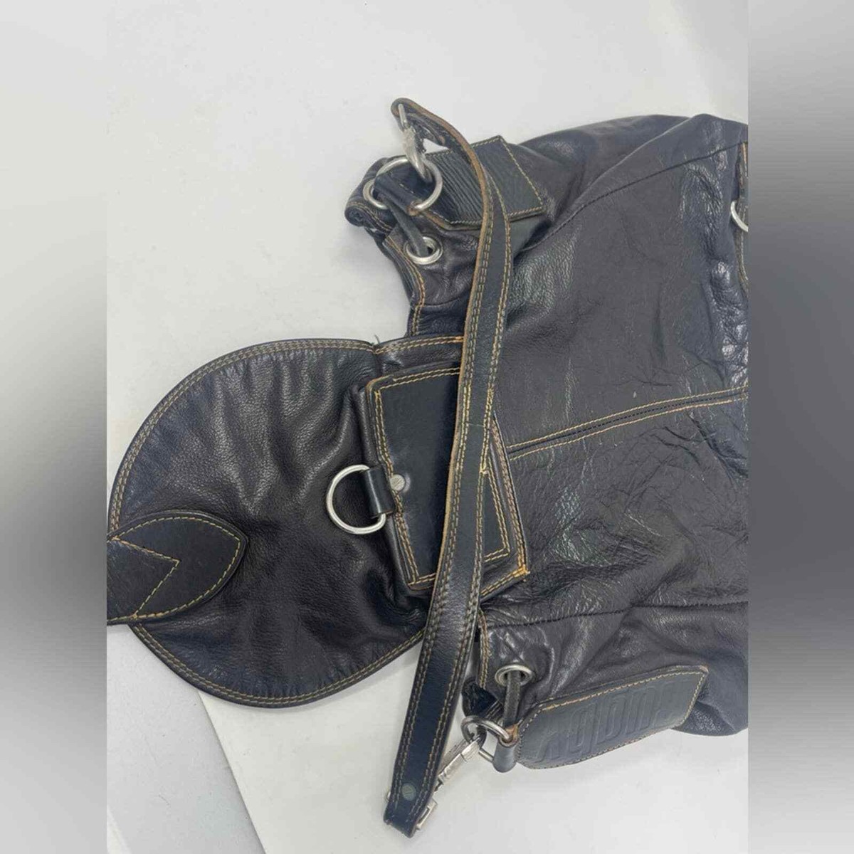 Leather pebbled Rugby backpack RUGBY CANADA Pebbled Leather Convertible Backpack | eBay main image 2