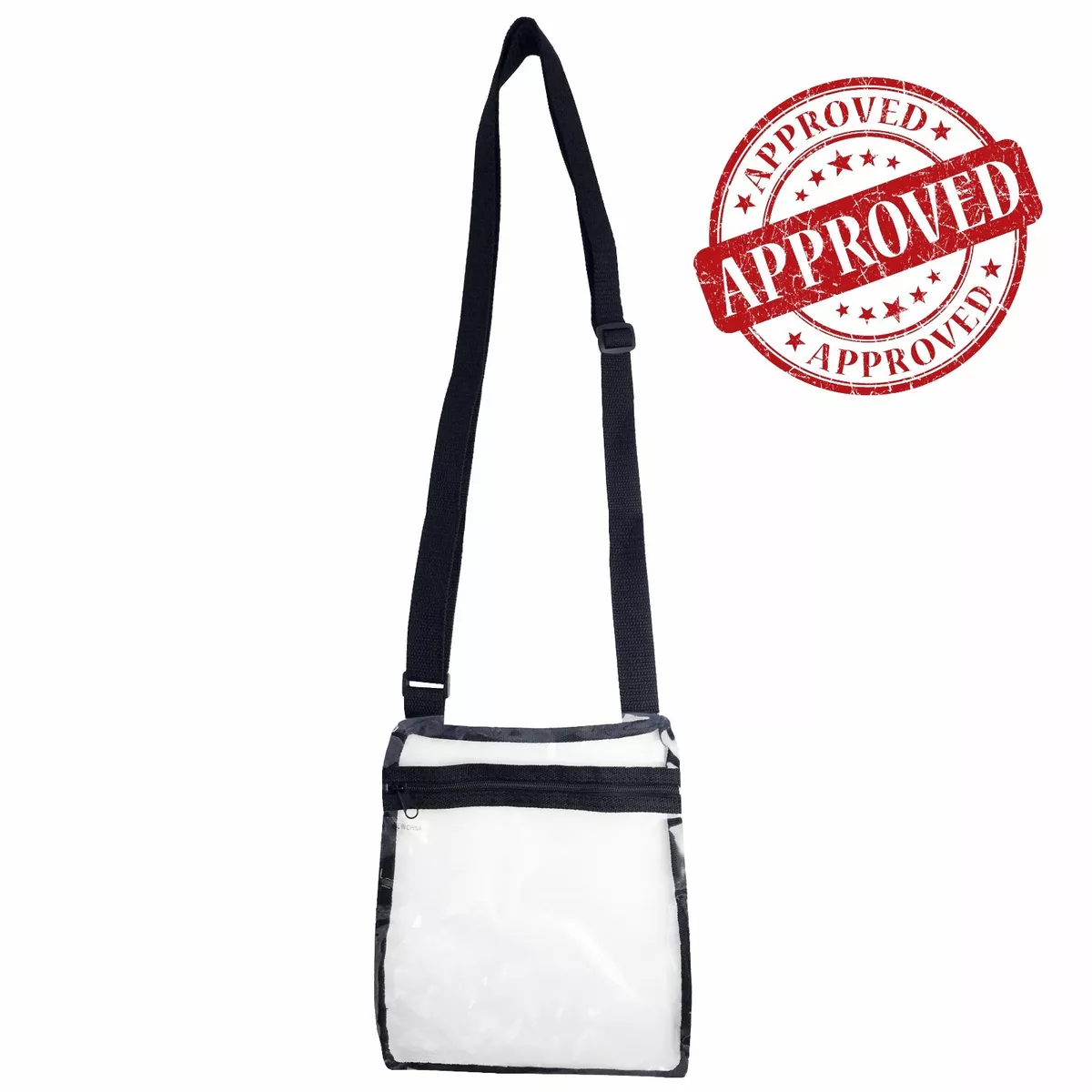 Clear Cross Body Bag See Thru Jelly Messenger Purse Stadium Concert Transparent