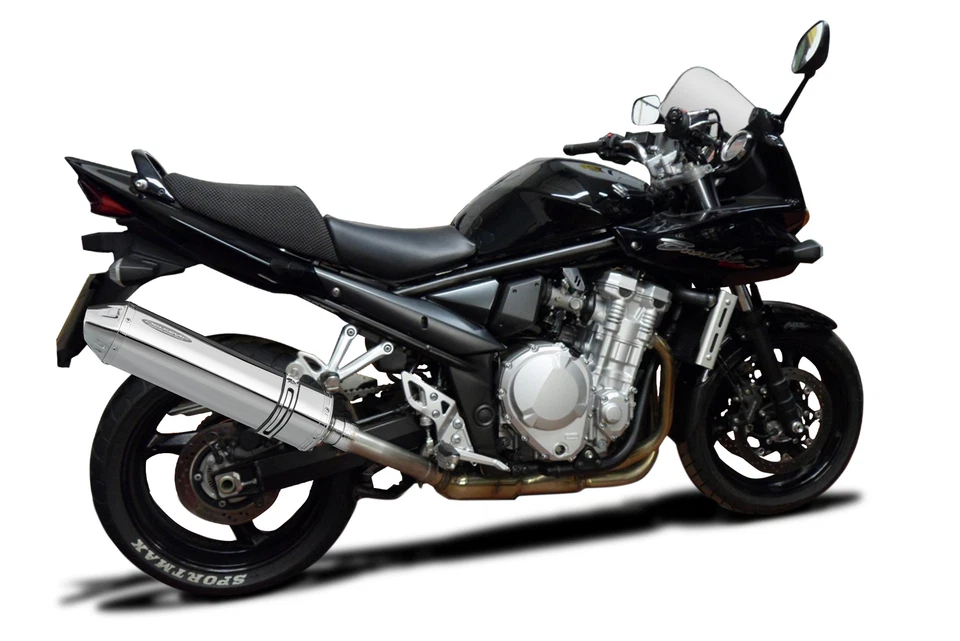 Suzuki GSF1250 Bandit 2007-16 Slip On 17" Tri-Oval Stainless Exhaust Muffler Kit - Image 3 of 4