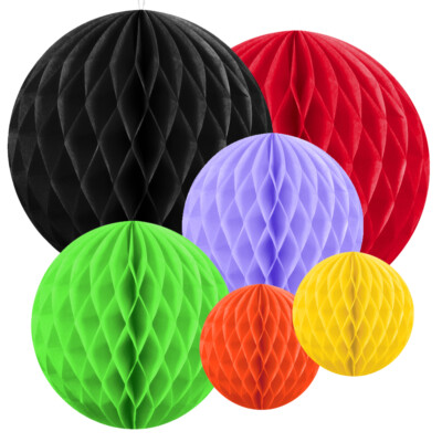 Wabenball 10, 20 oder 30cm viele Farben Honeycomb Wabenbälle aus Seidenpapier