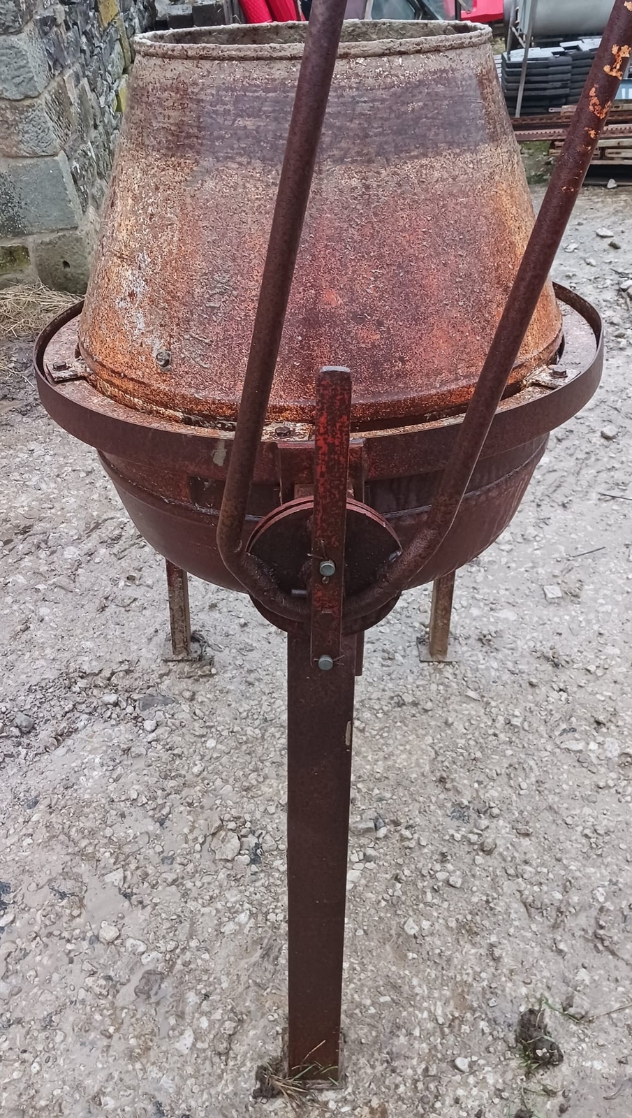 Lawrence Edwards tractor 3pl Pto driven concrete mixer, astwell