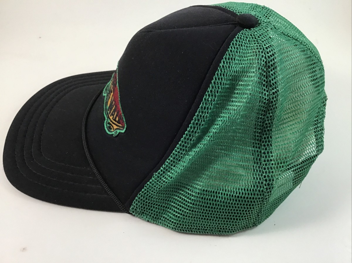 Vans Off The Wall Rope Hat Cap Snapback Black Green Mesh Back | eBay