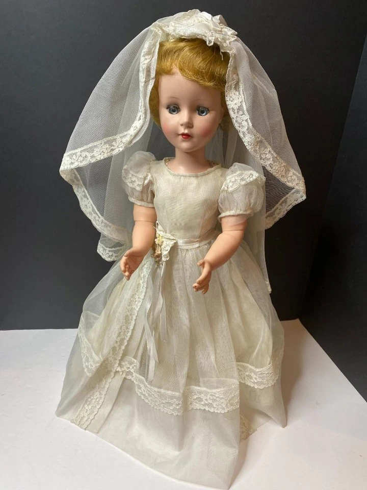 Boneca noiva caminhante personagem americana Sweet Sue 1955 22" A/O joelhos articulados cotovelo - Imagem 2 de 4