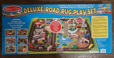 melissa & doug deluxe road rug play set