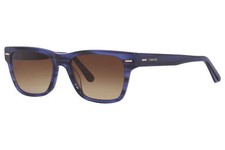 Calvin Klein CK21528S 416 Sunglasses Men's Striped Blue/Brown Gradient Lens 53mm