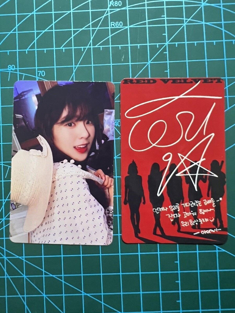 Irene photocard bad boy the perfect red velvet fan made card