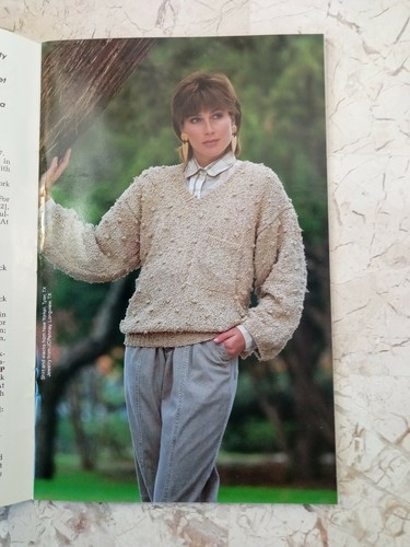 Annie's Attic Fashion Wardrobe Knit Crochet Patterns VTG 1988 Oversize 80s style - Picture 8 of 10