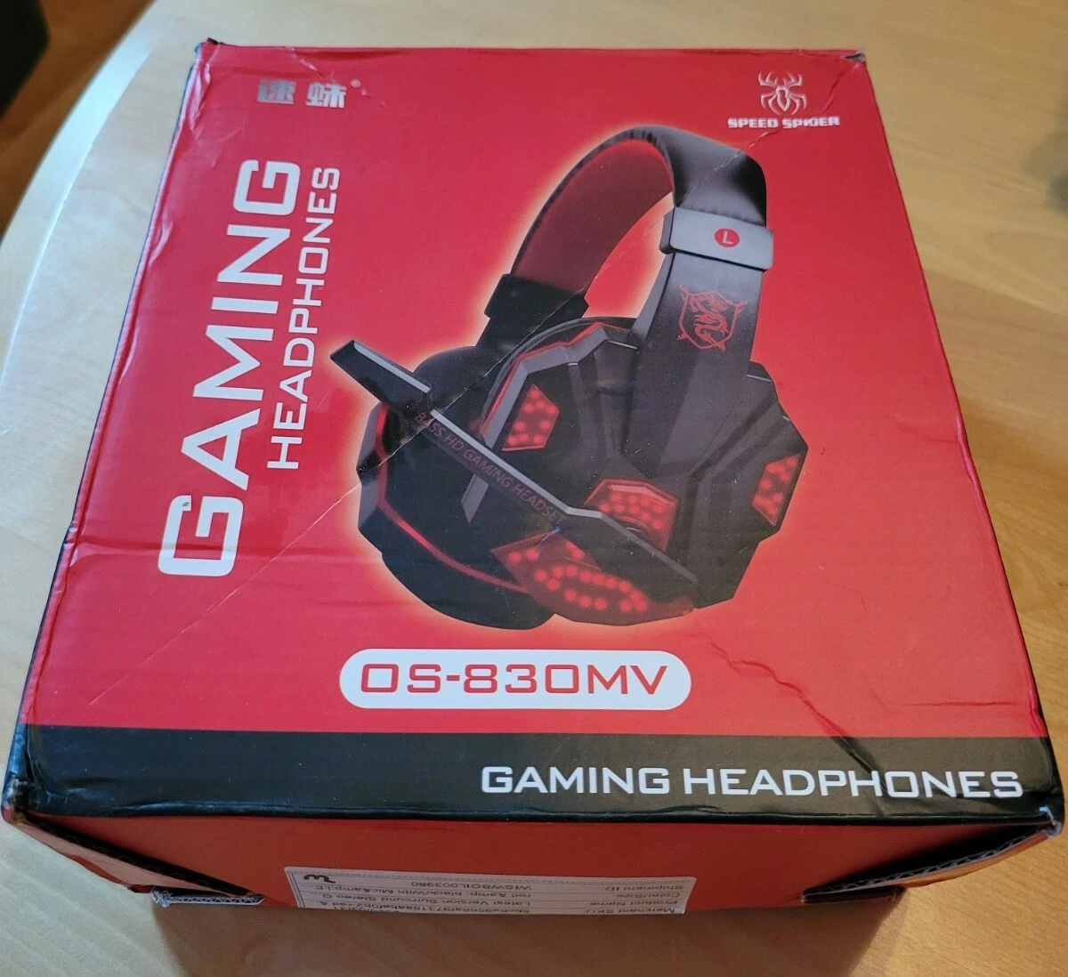 Speed Spider Gaming Headphones New Damaged Box Free Shipping