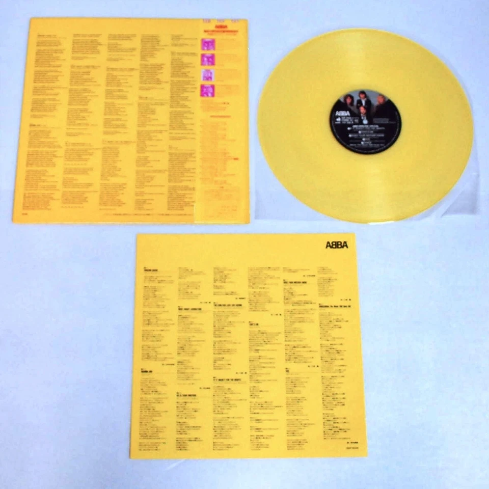 ABBA Dancing Special Yellow Vinyl Record Obi 1982 Pop Rock Music Sound Japan - Image 3 of 4