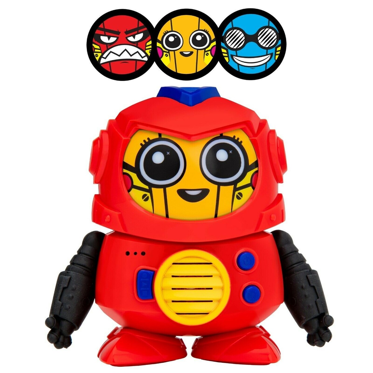 Tok Tok The 3Voiced Robot Red Spinning Robot with Voice Recorder