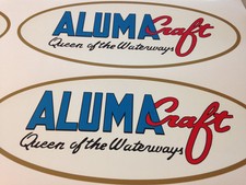 Alumacraft Logo 1950-68 Oval Boat Decal Sticker Vinyl Graphic 2504