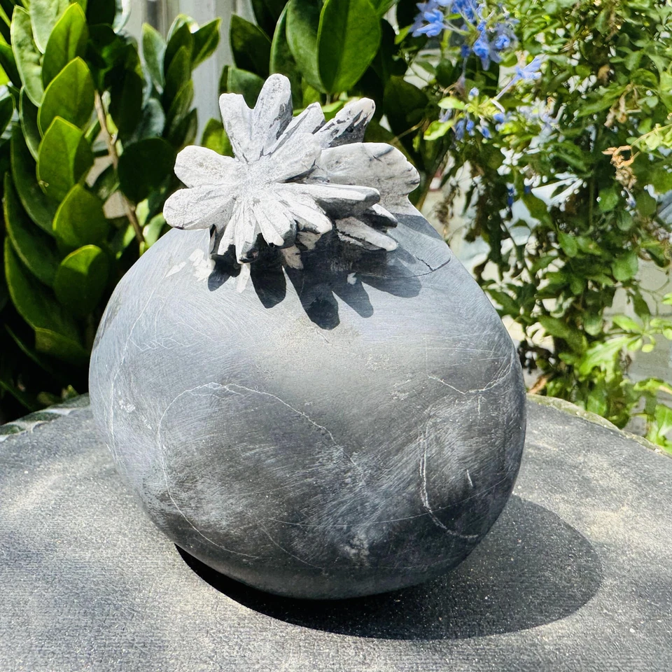 640g Natural chrysanthemum stone quartz carving aura healing gift - Image 4 of 4