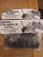UltraDeck T-Clip Menards Hidden Decking Fasteners / Clips - 200-Pack