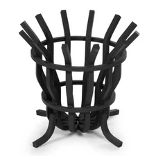 Ash & Ember High Efficiency Fire Pit Basket, Self-Feeding Grate for Larger Flame