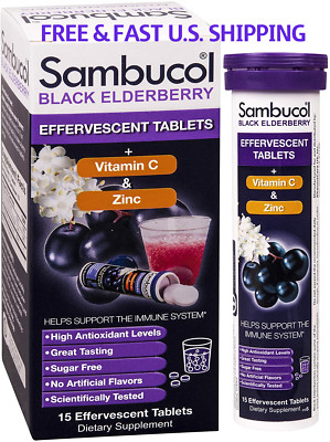SAMBUCOL ELDERBERRY Zinc Vit C Effervescent Tablets DEVELOPED BY A VIROLOGIST