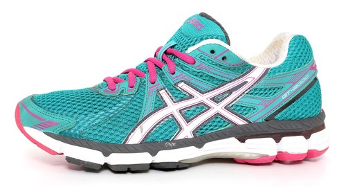 turquoise asics trainers