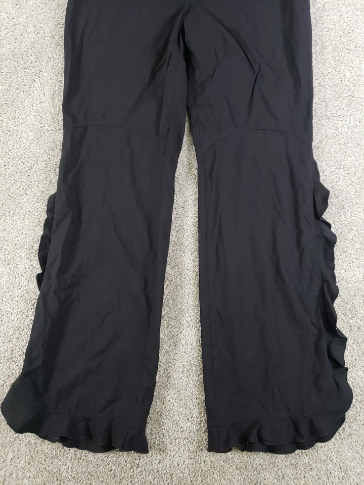 Pantalones de vestir Escada para mujer con volantes 42 negros 100 % lana lazo para cinturón Foto 3 de 4