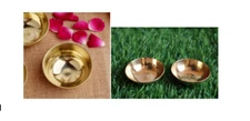 Small Brass Bowls 3 Religious Shivratri Hindu Puja Tika Havan Pooja Katoris