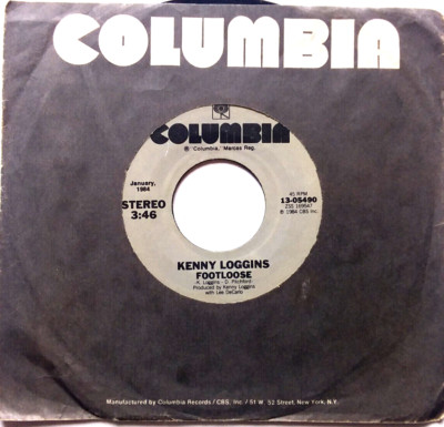 KENNY LOGGINS - Footloose / Heart To Heart Vinyl 45rpm 1984 13-05490