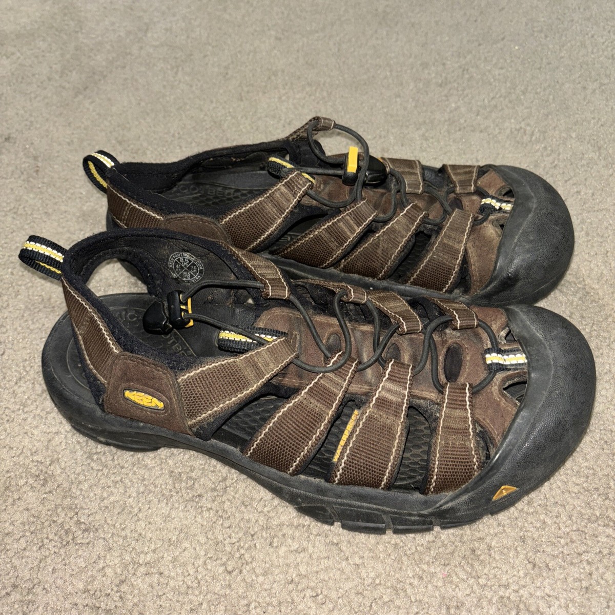 Keen Newport brown strap water hiking shoes mens size 6/38 Keen Newport Leather – 2BigFeet main image 3