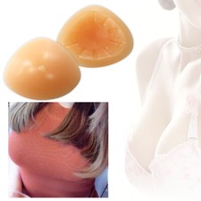 Triangle Silicone Breast Forms 1 Pair Mastectomy Crossdresser Bra Enhancers