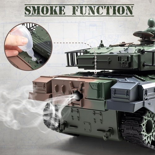 1:18 RC Panzer M60 ferngesteuerter Panzer Modell Spielzeug Militär Panzer der BBS schießt - Bild 2 von 20