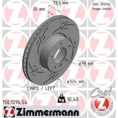 2x ZIMMERMANN Black Z Bremsscheibe 150.1296.54