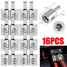 16Pcs 1/0 Gauge To 4 Gauge Pin AWG Power Wire Reducer Car Audio Amp Terminal