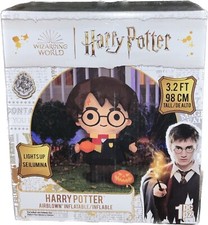 Gemmy Airblown Inflatable Harry Potter w/ Stocking  Ornament, 3 ft Tall DISPLAY