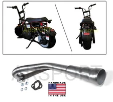 Center Exhaust Header 3 stage for TrailMaster Storm 200 Minibike, USA Made!