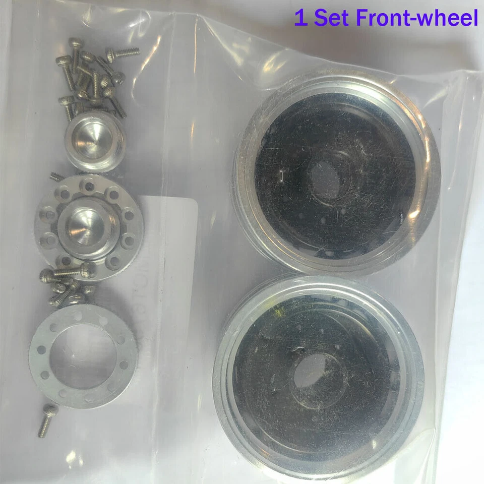 Metallo Mozzo cerchio anteriore posteriore per Tamiya 1/14 RC Camion trattore - Immagine 2 di 4