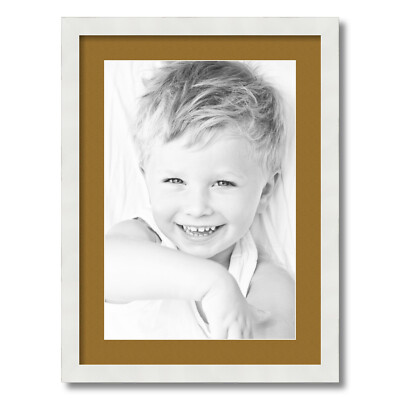 ArtToFrames Matted 17x23 White Picture Frame with 2'' Mat, 13x19 Opening 3966