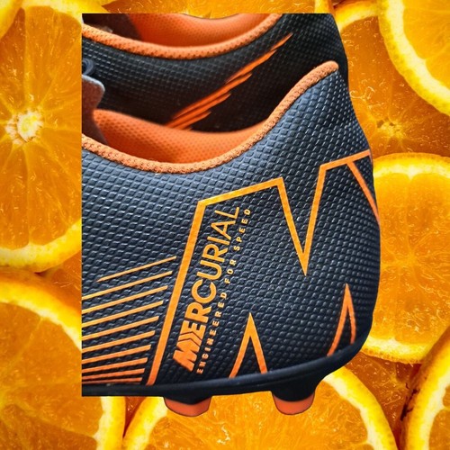 Nike Mercurial Orange and Black Cleats Size 10 - Picture 6 of 11