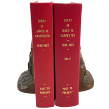 2 vol DIARY OF JAMES W. CARPENTER 1880-1907 HC RARE! 1250+ pages Sarnia Alpena
