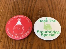 I Rode Stourbridge Line Santa Express Rail Excursions Honesdale Wayne Co PA Pins