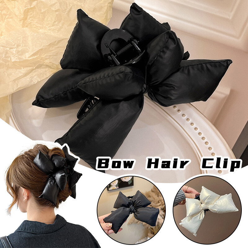 Pinza para el cabello grande con moño relleno de algodón garra para el cabello de mujer accesorios para el cabello