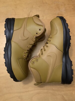 Nike Manoa Leather Boots Shoes BQ5372-700 Wheat Size M (6.5) W (8)