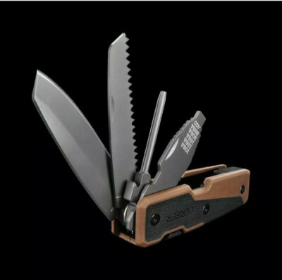 Gerber MYTH SHOTGUN  TOOL,CHOCK TUBE,PIN PUNCH, PRUNING SAW,ROLLER.Titanium coat